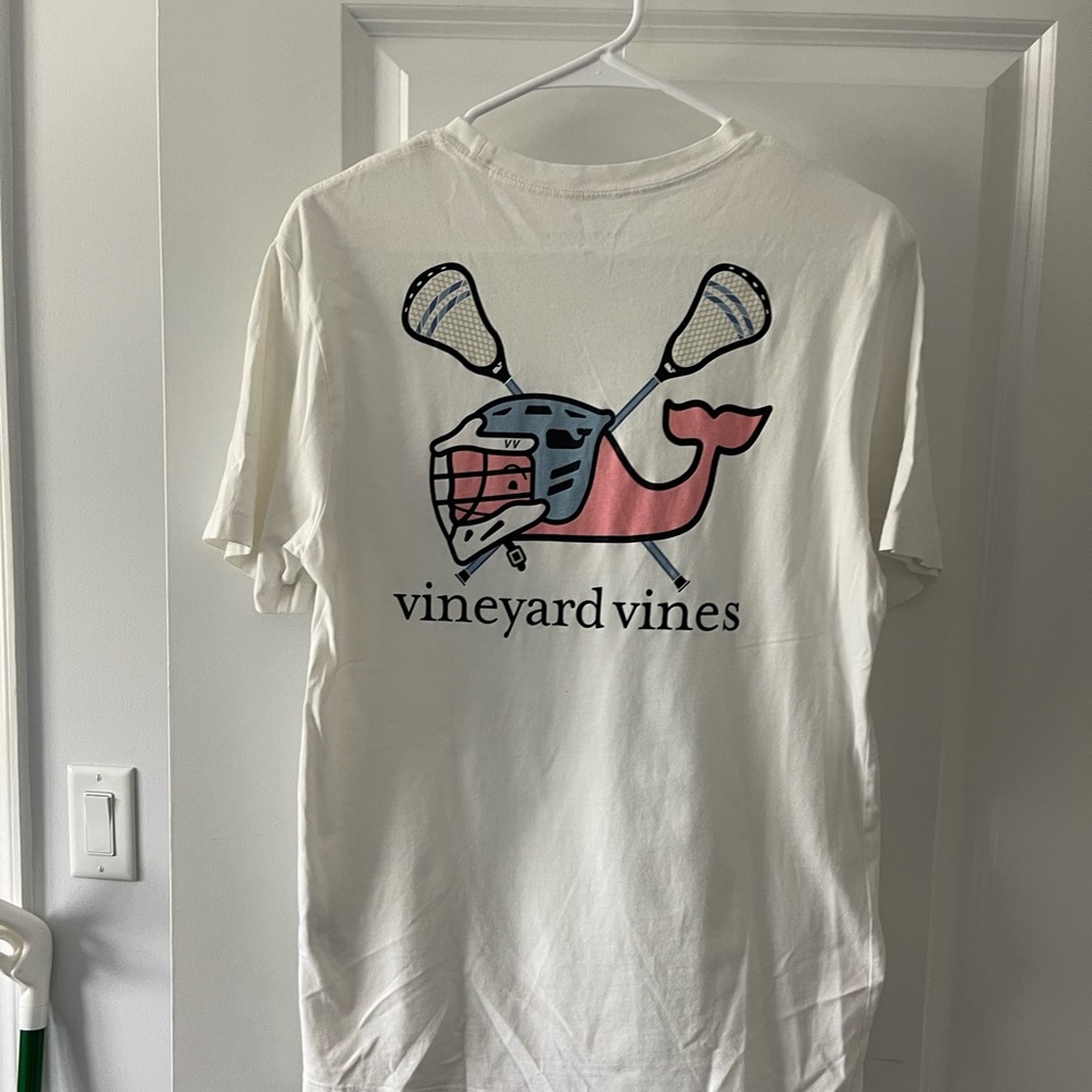 Vineyard Vines Mens Lacrosse Whale Tee - Size XS